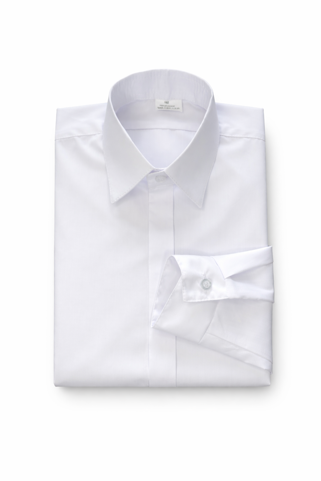 Chłopięca biała koszula z długim rękawem