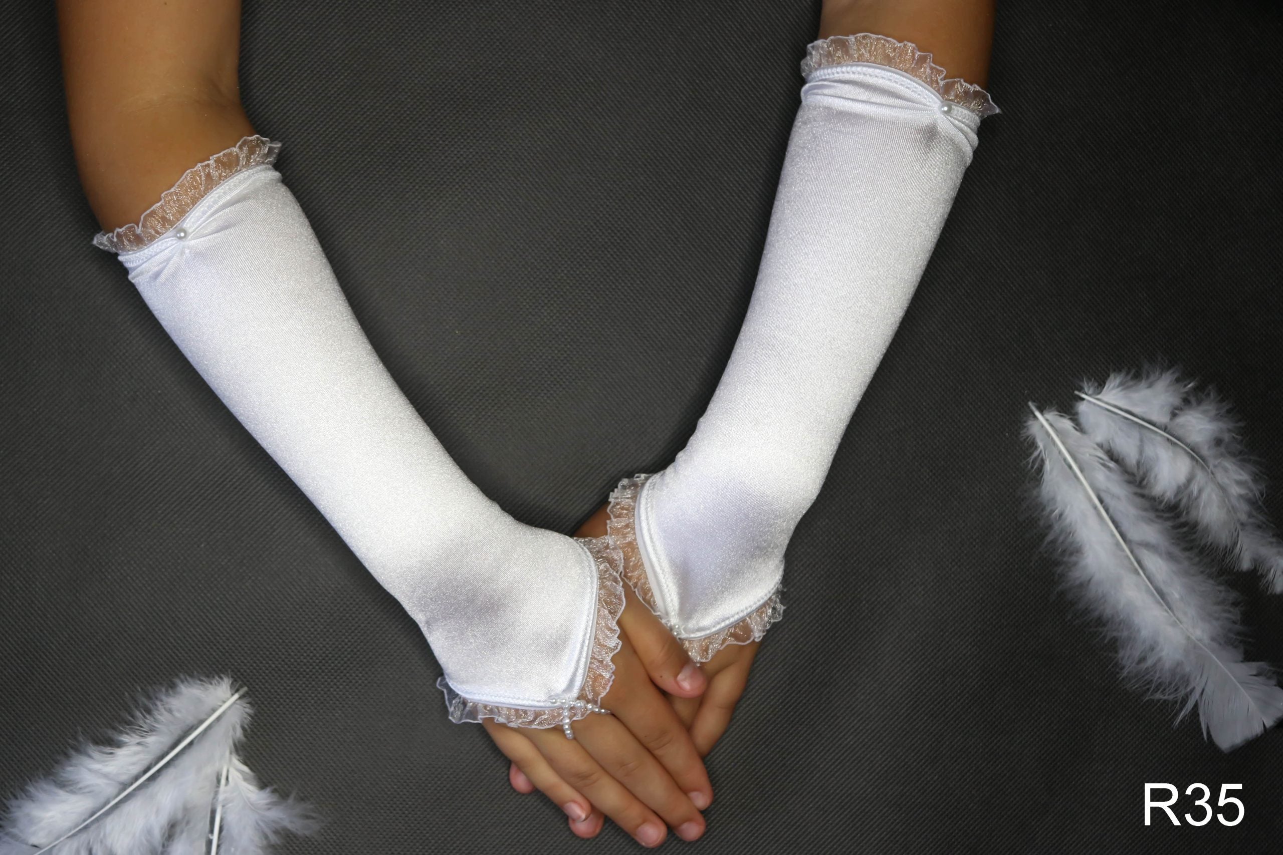 RĘKAWICZKI BEZ PALCÓW 35